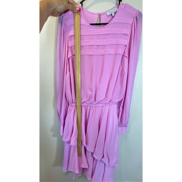 NWOT Studio by Preen Debenham Designer Lavender Long Sleeve Tiered Midi Dress 10 - Picture 6 of 11